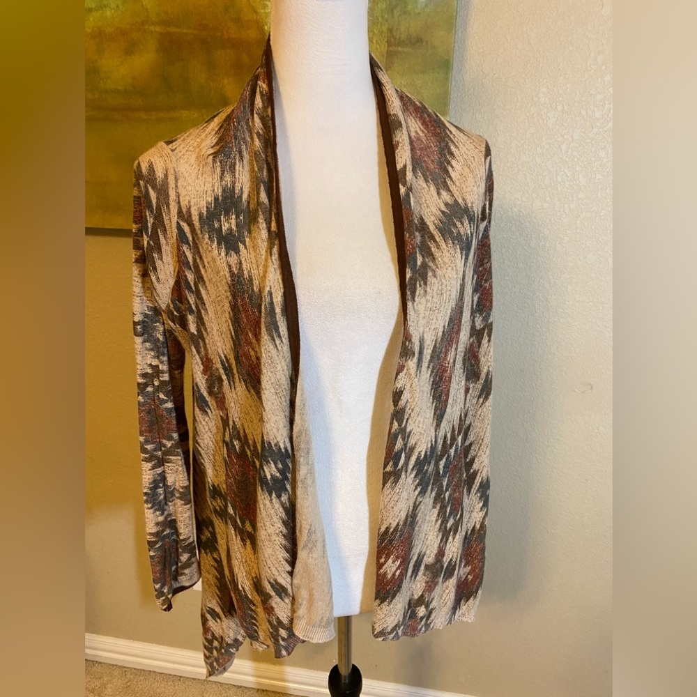 Double D Ranch Western Open Cardigan Wrap, Size Small